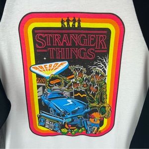 ❤️ Stranger Things Raglan Sleeve Shirt Unisex Adult sz small